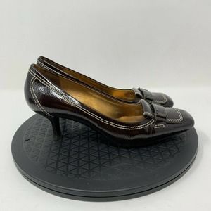 Cole Haan Kitten Heels Womens Size 7.5 Brown Shoes Pumps Work Career